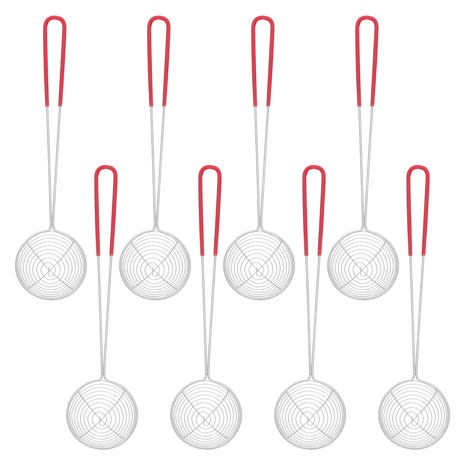 

8Pcs Stainless Steel Skimmer Ladle Wire Strainer Spoons Fine Mesh Filter for Hot Pot Noodle Frying Filter Spoon