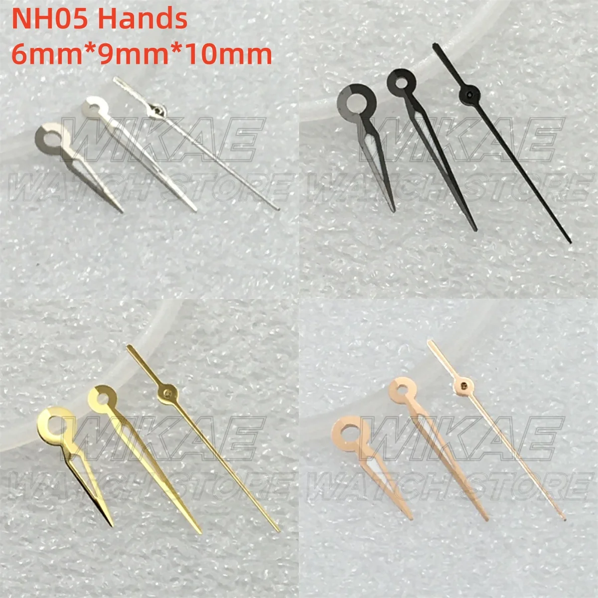 Manecillas de reloj para mujer NH05 NH06 en color plata/bronce/dorado/oro rosa, luminosas en verde C3, compatibles con movimientos NH05 NH06 de 31 mm, piezas de reloj para mujer.