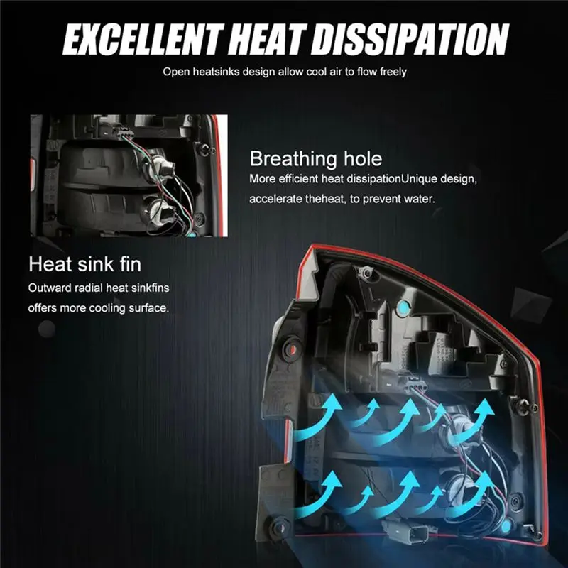 ABHX-Car الذيل ضوء الفرامل مصباح إشارة الجمعية لسيارة جيب كومباس 2014-2017