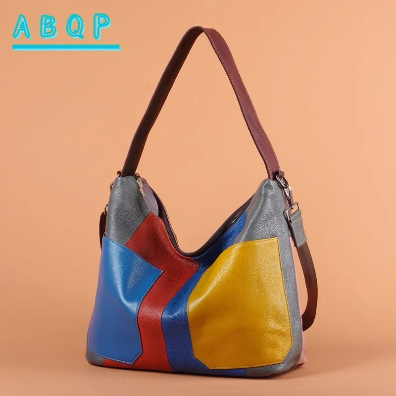 

ABQP New Women's Shoulder Bag Luxury Brand Fashion Trend Women's Handbag Large Capacity Casual Color Women's Bag High Quality