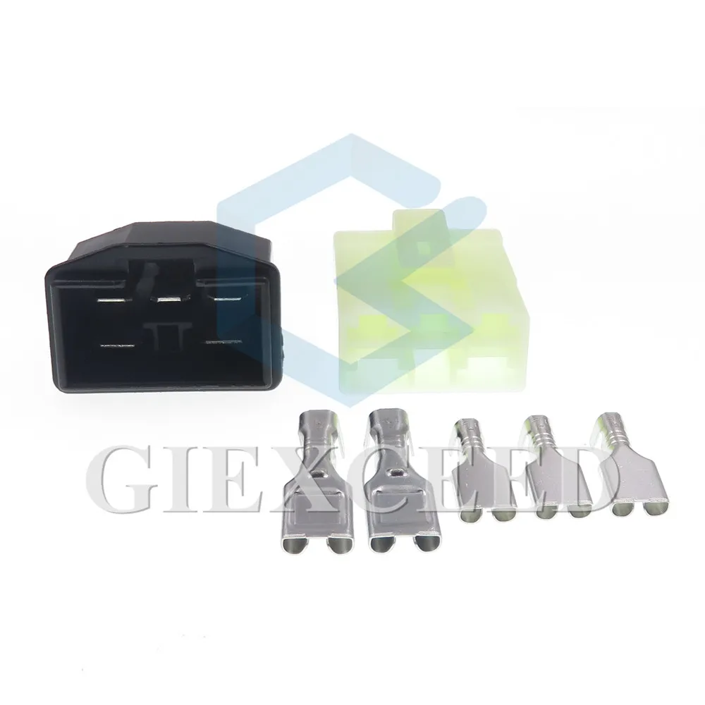 

5-контактный разъем жгута проводов для монтажа печатной платы, водонепроницаемая автоматическая розетка переменного тока в сборе для автомобилей мотоциклов