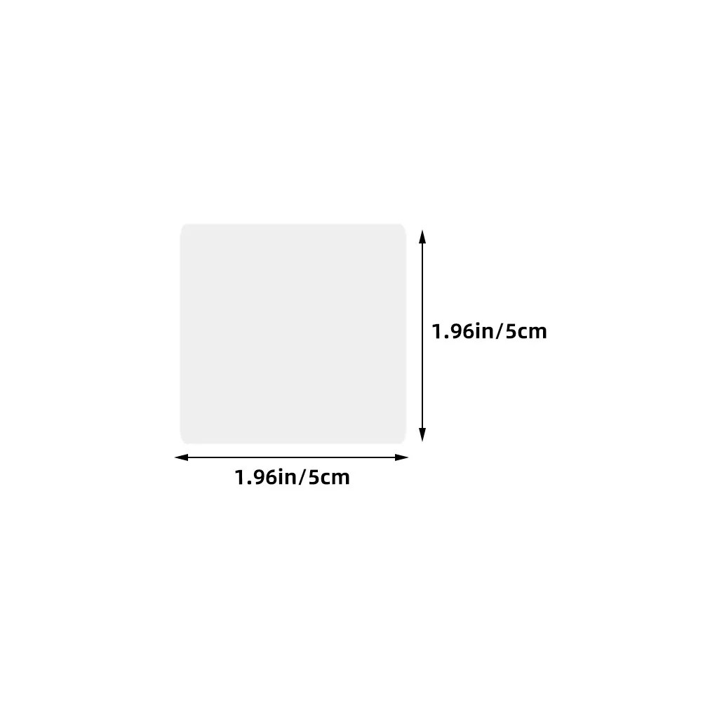 1 Roll Clear PVC Self-Adhesive Label Protectors Waterproof Scratch Resistant Stain Resistant for Library Book Barcodes Classroom