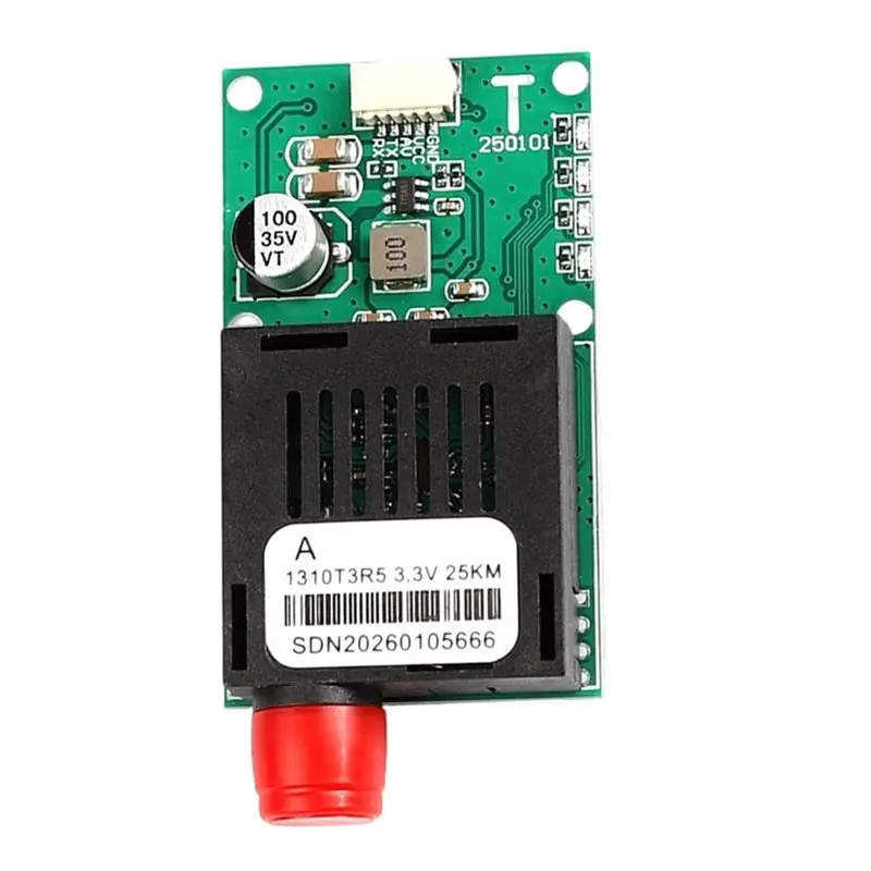 AV/VCC/GND 25KM TTL Optical Transceiver Module FC Interface Fiber Transceiver Optical Terminal Equipment