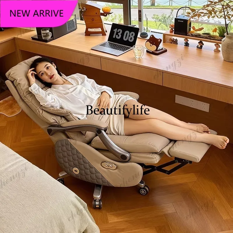 

M132 Luxury Executive Home Office Chair - Convertible Reclining Computer Desk Chair for Prolonged Sitting Comfort Furniture