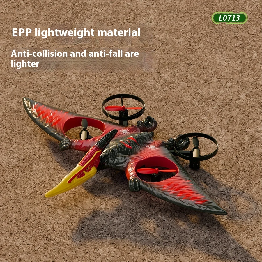 L0713 Wing Dragon Remote Control Aircraft Simulator Dinosaur Four-Axle Uav Glider Model Plane Outdoor Toy Xmas Gift For Children