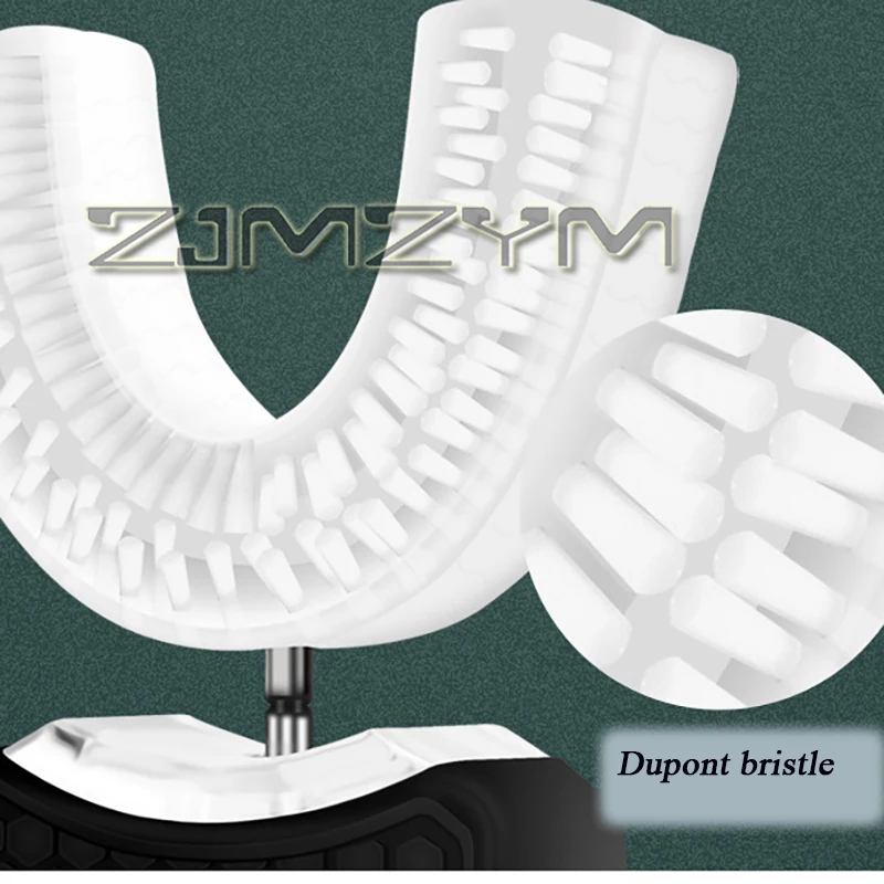 自動U字型電動歯ブラシ,防水歯科用器具,USB充電器付き,歯のホワイトニング