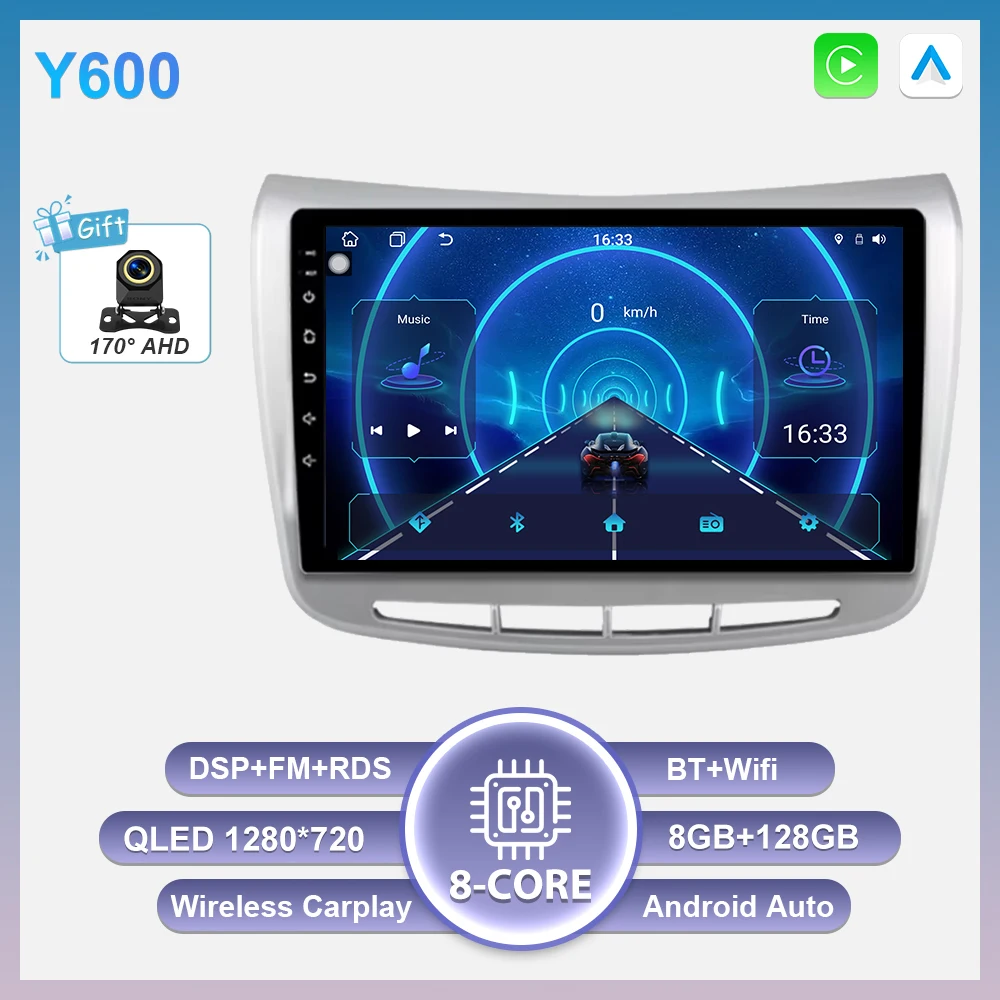 Android 16 Carplay autoradio voor Lancia Delta 2009 - 2019 GPS navigatie stereo auto multimediaspeler 5G Wifi 2k scherm BT DSP