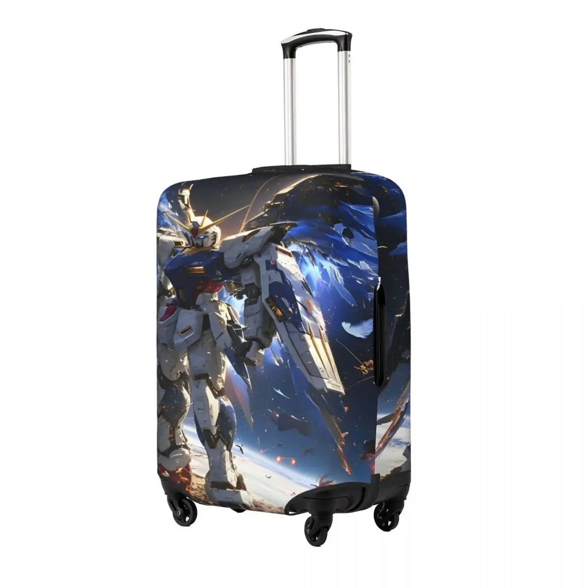 Mobile Suit Gundam 0079 Suitcase Cover Holiday Business Elastic Luggage Accesories Protection