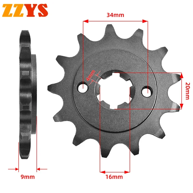 

520 13T Tooth Front Sprocket Gear Staring Wheel Cam For Hyosung Road GT250 GT250R Comet FI EFI GV250 Aquila FI Classic GT GV 250