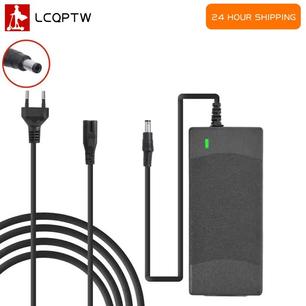 Adaptadores de fuente de alimentación para cargador de batería de 42V 2A, uso para cargador de energía para patinete eléctrico Kugoo S1 S2 S3