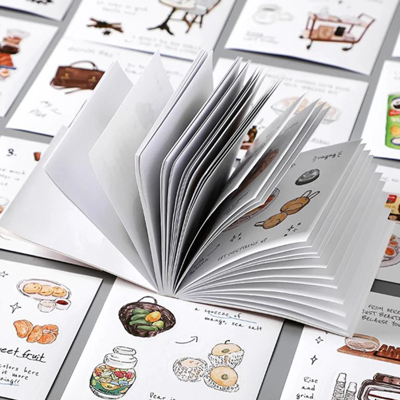 50pcs/bag stickers sticker book soft time series handbook material DIY photo frame album phone case diary creative stickers