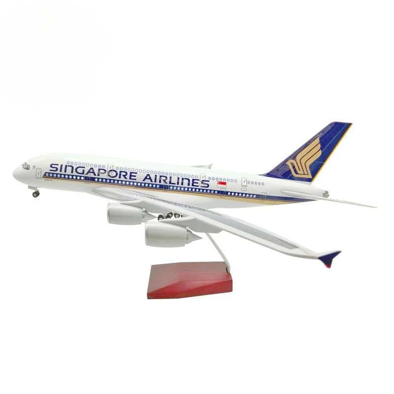 

Airbus A380 Singapore Airlines, with wheels and lights simulation aircraft model