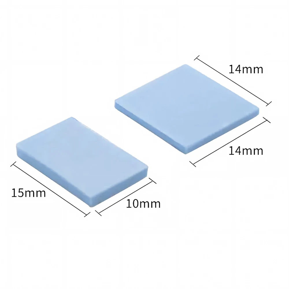 Raspberry Pi 4 Thermal Pad Set – 10-Piece Silicone Heat Conductive Pads with Double-Sided Adhesive (1.5mm Thickness) for Pi4 4B