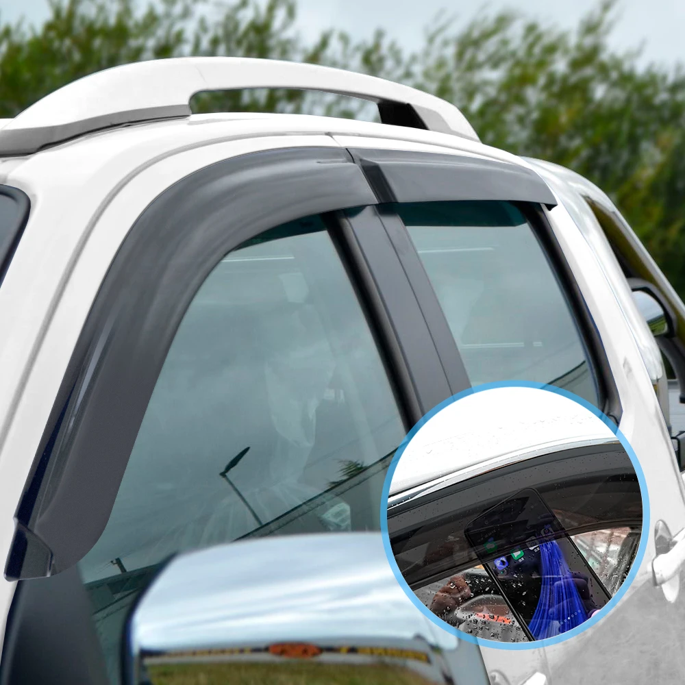 Car Wind Deflector Sun Rain Guard For Mercedes-Benz X-Class 2017-2023 Matte Black Window Visor Double Cabin Car Accessories
