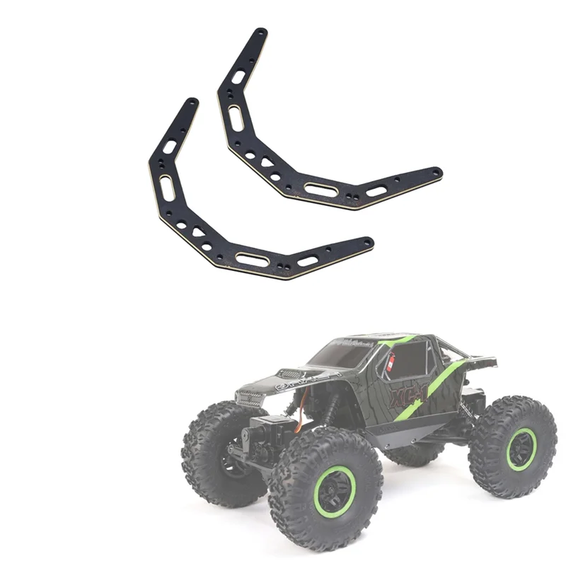 B78B-2Pcs Brass Chassis Side Plates Foraxial AX24 1/24 RC Crawler Car Upgrade Parts Accessories