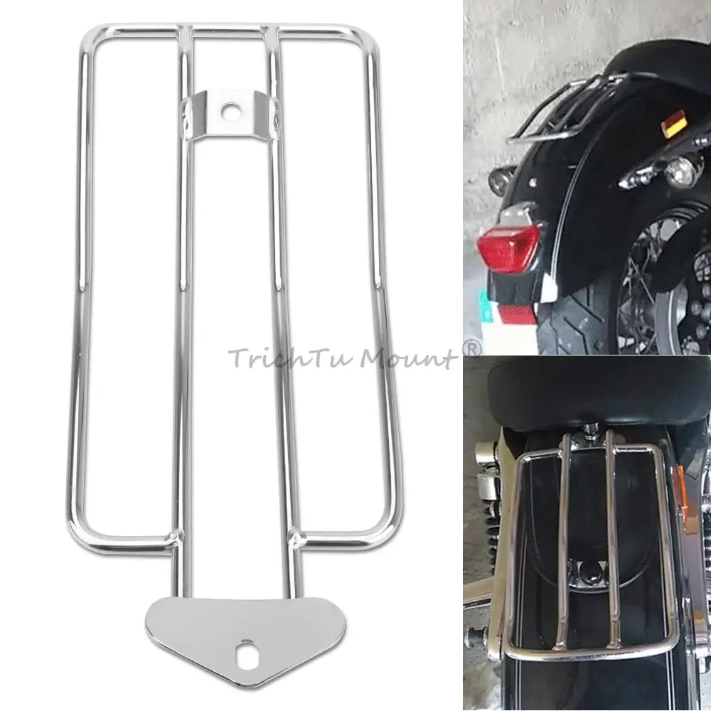 

Motorcycle Steel Luggage Rack Rear Fender Solo Seat Support Shelf Fits For Harley Davidson Sportster Custom XL 1985-2003