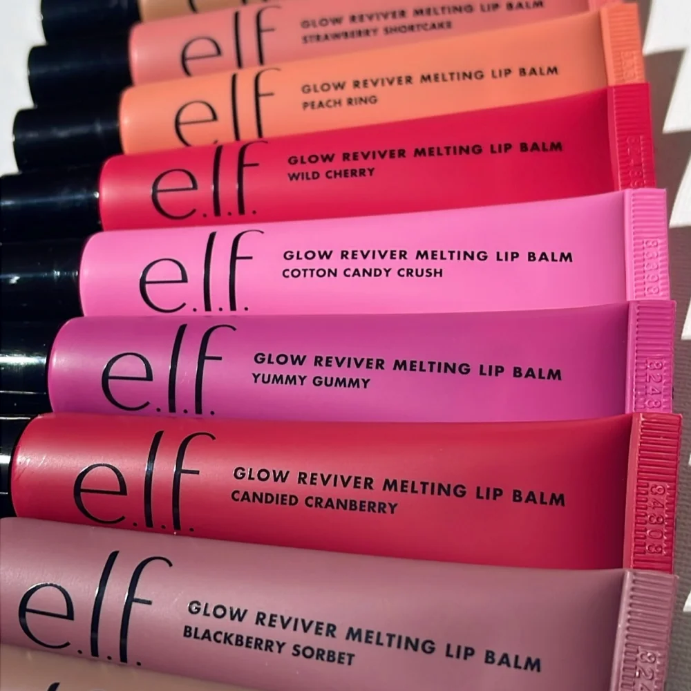 ELF Glow Reviver Plumping Lip Oil Non Sticky Ultra Glossy Nourishing Smoothing Plumping Lip Oil Minty Fresh Tinted Elf Lip Gloss