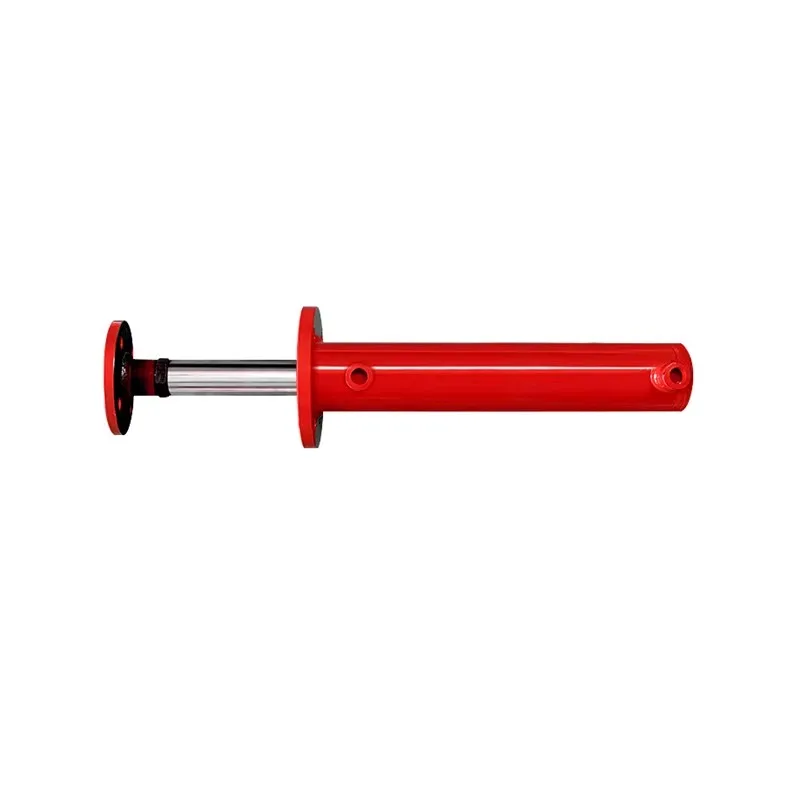 Nowy cylinder hydrauliczny, szyty na zamówienie, 8T, mały średnica wewnętrzna 80*średnica trzpienia 50, kołnierze przednie i tylne, dwukierunkowy teleskopowy.
