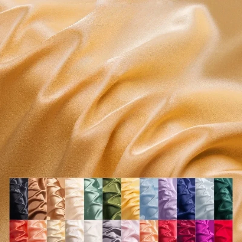 

Triacetic Acid Fabric Fiber Satin Polyester Acetate Material Wholesale Cloth By The Meter for Sewing Diy