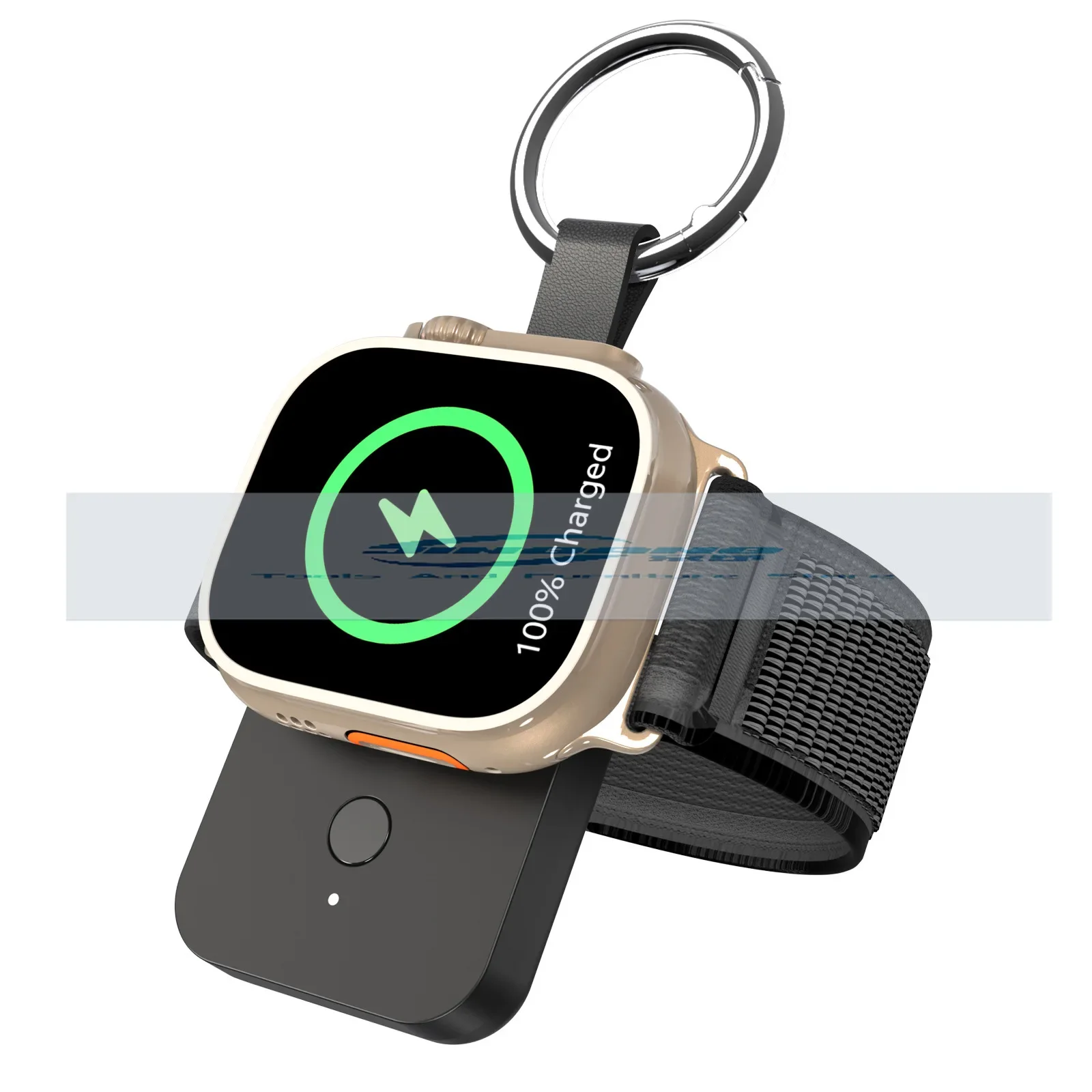 V9 Portable 1000MA Magnetic Watch Power Bank Suitable for Apple 8th Generation Keychain Watch Wireless Charging