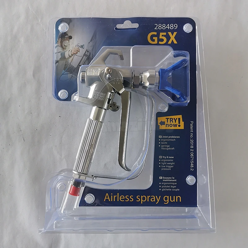 

Airless Spray Gun 3600PSI/248 bar G5 Similar to FTx Gun with X-tip 517 Nozzle for Titan Wagner Spraying Machine Paint Latex Pain