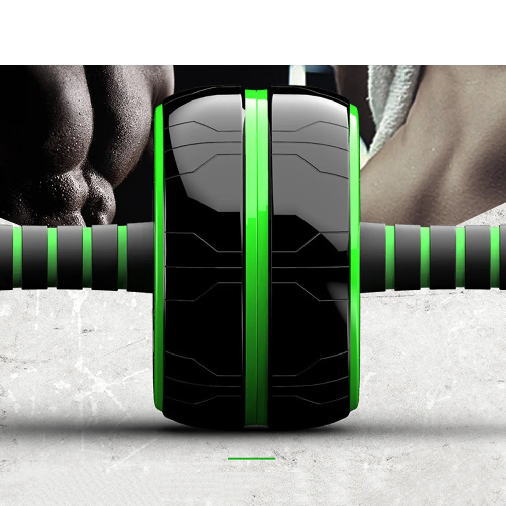 

Abdominal Exercise Roller Steel Tube Thickened PVC Wheels Abdomen Training Tool for Core Strength Fitness Workout Beginner to