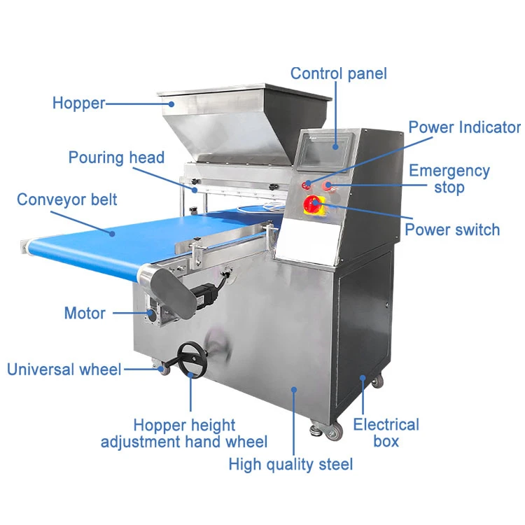 Pequeno Depositante De Produção De Muffin Automático Faça A Máquina, Equipamento De Cozimento, Copa Esponja Bolo Batter Fill