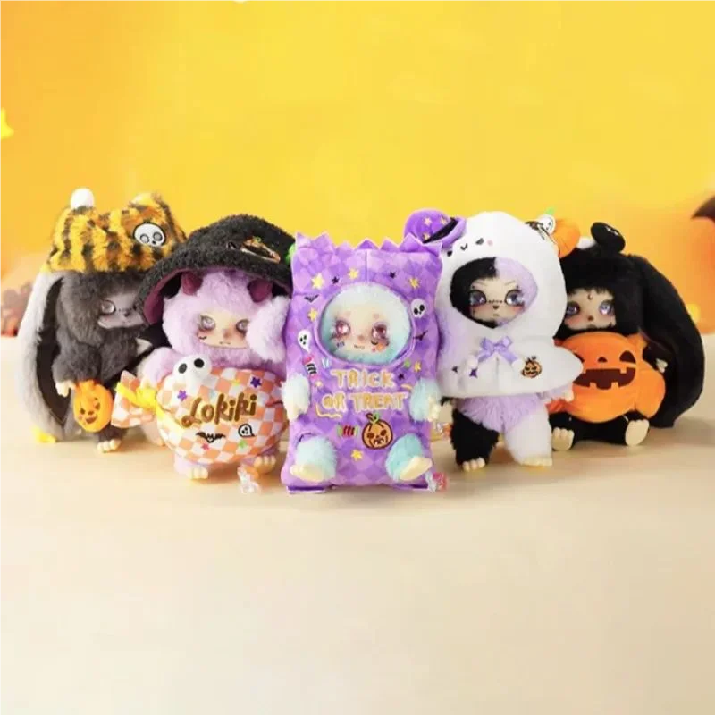 جديد حقيقي Lokiki خدعة أو علاج سلسلة الهالوين صندوق أعمى لينة أفخم اليقطين الجمجمة تحصيل لعبة ديكور المنزل هدية الهالوين