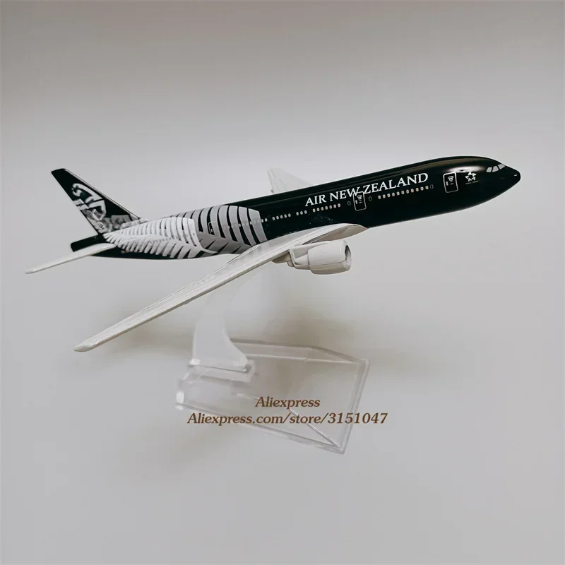 16cm Black Air NEW ZEALAND Airlines Boeing 777 B777 Airways Diecast Airplane Model Plane Model Alloy Metal Aircraft Kids Gifts