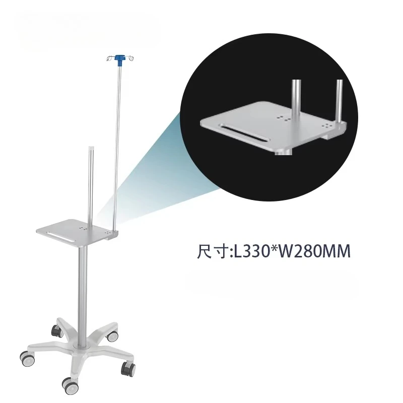 High Quality Hospital Portable Medical Vehicle Industrial Design Style with Integrated Infusion Pump Trolley and Infusion Rack