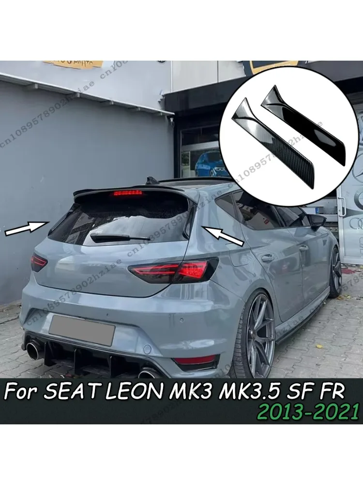 Spojler boczny tylnej szyby do SEAT LEON MK3 MK3.5 5F FR (pięciodrzwiowy) 2013-2021, stylizacja tylnej klapy, auto canards, splitter, tuning — 2