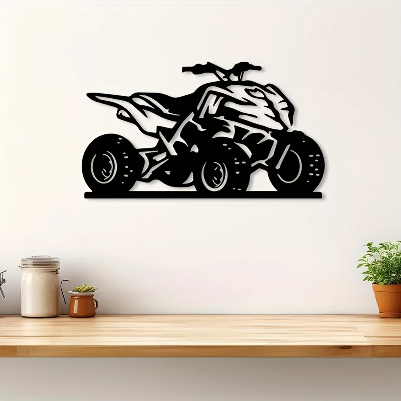 Brand Metal Wall Art Iron ATV Sculpture Rugged Outdoor Decor For Garden Fence Patio Indoor Blank Space Filler Home Decoration