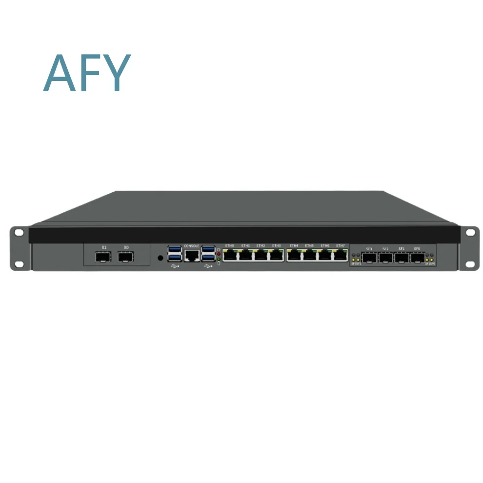 for CAIXUNIPC 1U Rack Mounted Industrial Desktop Computer for Server Firewall PC with 8x 2.5G LAN 6x SFP 10G Intel C612 Xeon