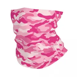 Pink Camouflage Military Bandana Neck Cover Printed Wrap Scarf Multifunctional Cycling Scarf Cycling Unisex Adult All Season