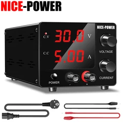 NICE-POWER 30 v5a 150W Mini alimentatore da banco con Encoder per la riparazione Test di invecchiamento della ricarica, regolatore di tensione della sorgente regolabile