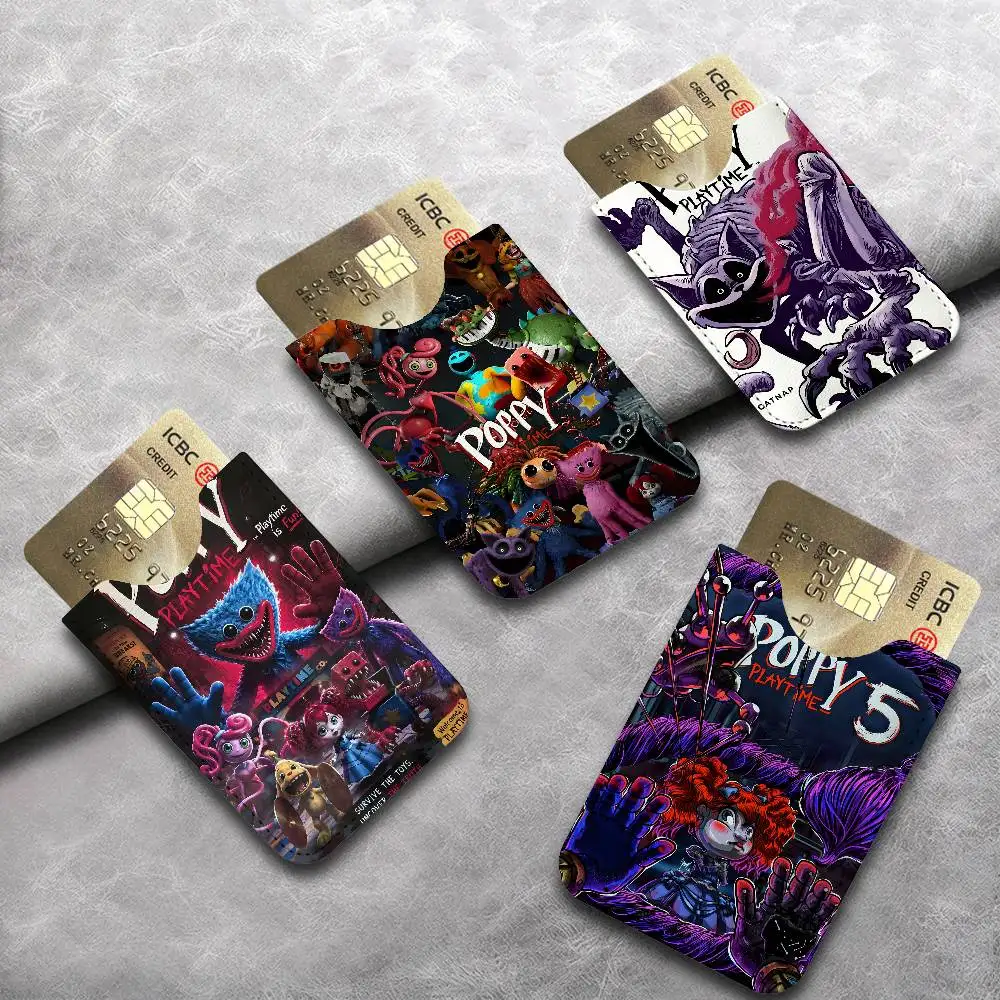 

Anime P-PoppyS P-PlayS T-TimeS Pu Leather Credit Card Holder Slim Business Cardholder Theft Id Organizer for Outdoor Carrying
