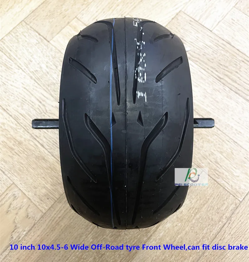 10 inch 10x4.5-6 Wide Off-Road tyre Front Wheel,can fit disc brake phub-10bkf