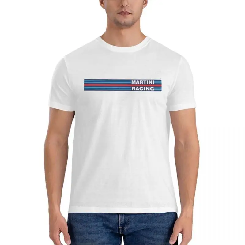 brand tshirt men cotton t-shirt Martini Racing Essential T-Shirt black t shirts men mens big and tall t shirts Short sleeve