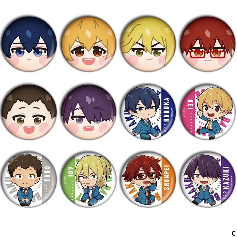 Japan Anime Boukyaku Battery Pins Kiyomine Haruka Kaname Kei Toudou Aoi Badges Cosplay Cartoon Itabag Bedge Button Brooch DADGE