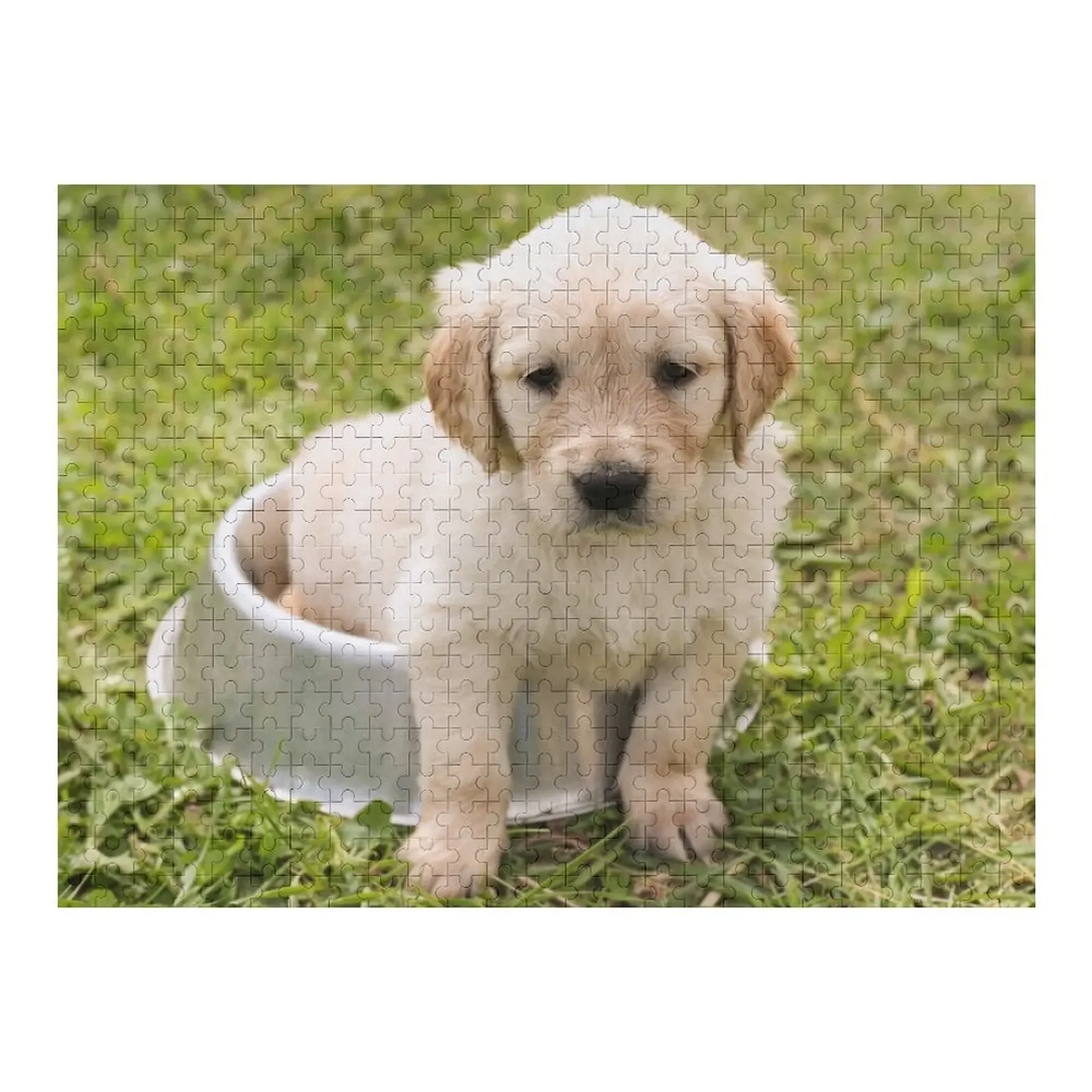 

Cute puppy Jigsaw Puzzle Custom Kids Toy For Children Personalized Gift Married Puzzle