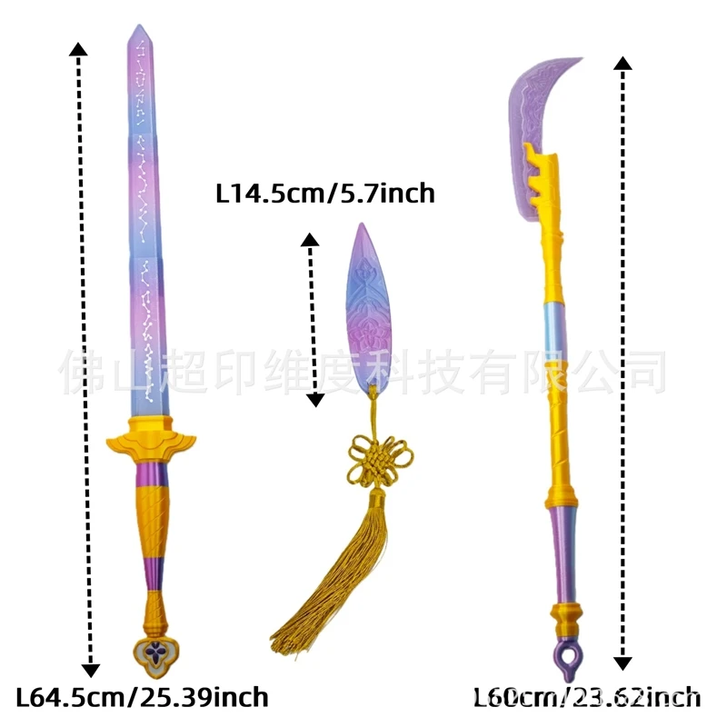 3PCS Hunters Knife For Mira Cartoon Roleplay Cosplay Swords Props For Rumi Enhanced Version Carnival Cosplay Costume Accessories