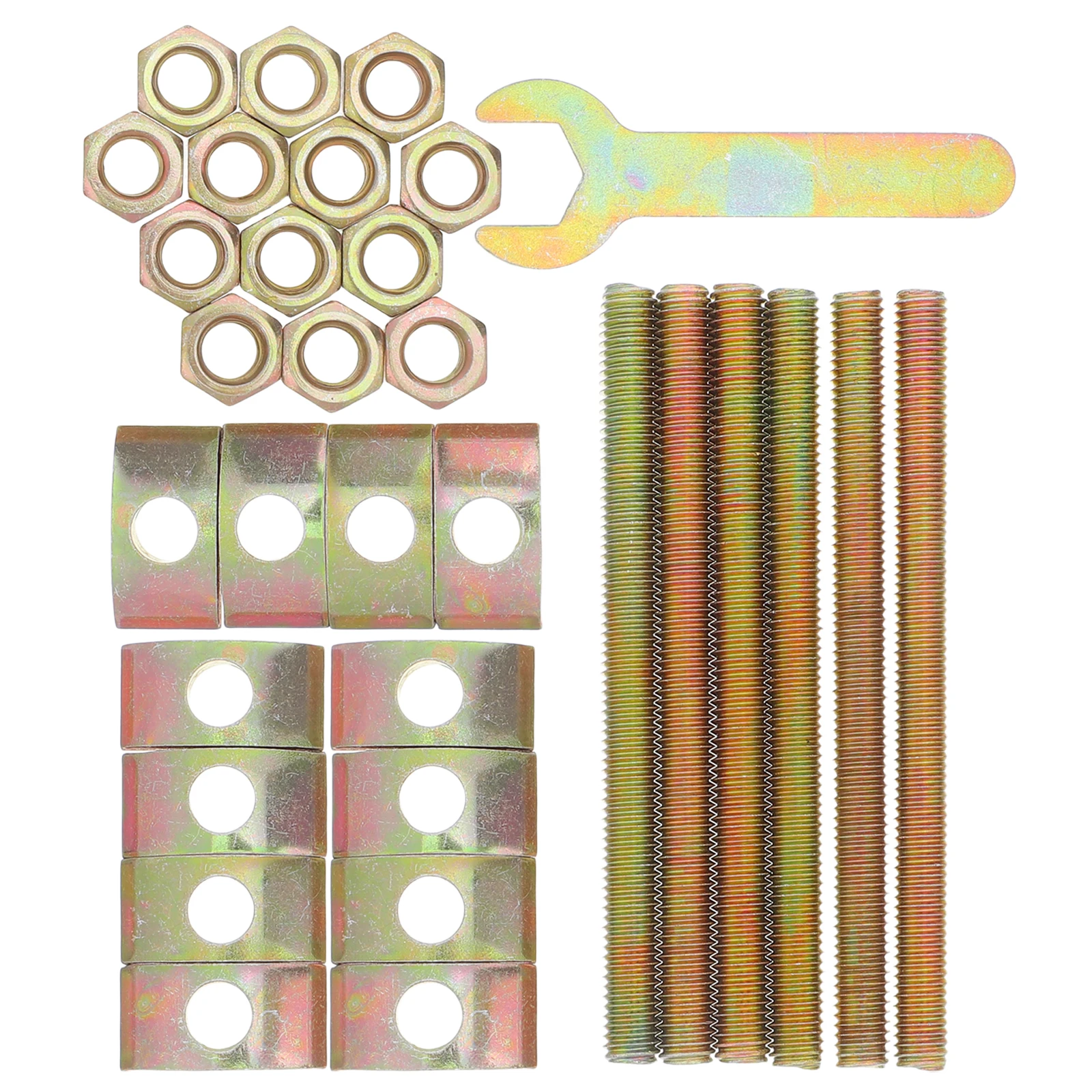 

1 set Furniture Fixing Kit Cabinet Connectors Screws Bolts Countertop Fasteners Heavy Duty Table Hardware Binding for Desks