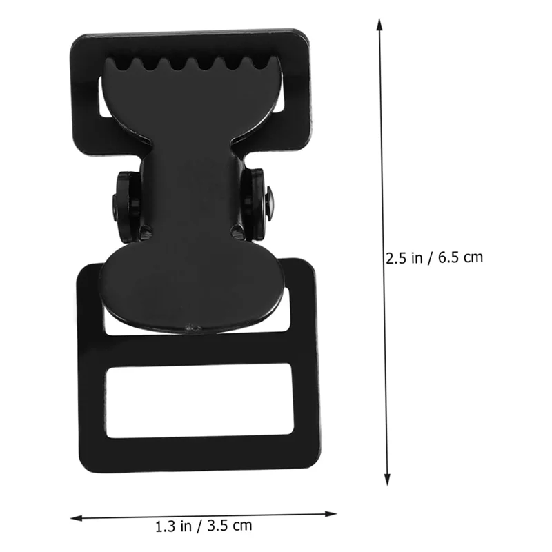 WORTHOWN-5Pcs Webbing CLAMP หัวเข็มขัดเหล็ก QUICK RELEASE CLIP LATCH Clamps สําหรับ Duty เข็มขัด Suspenders