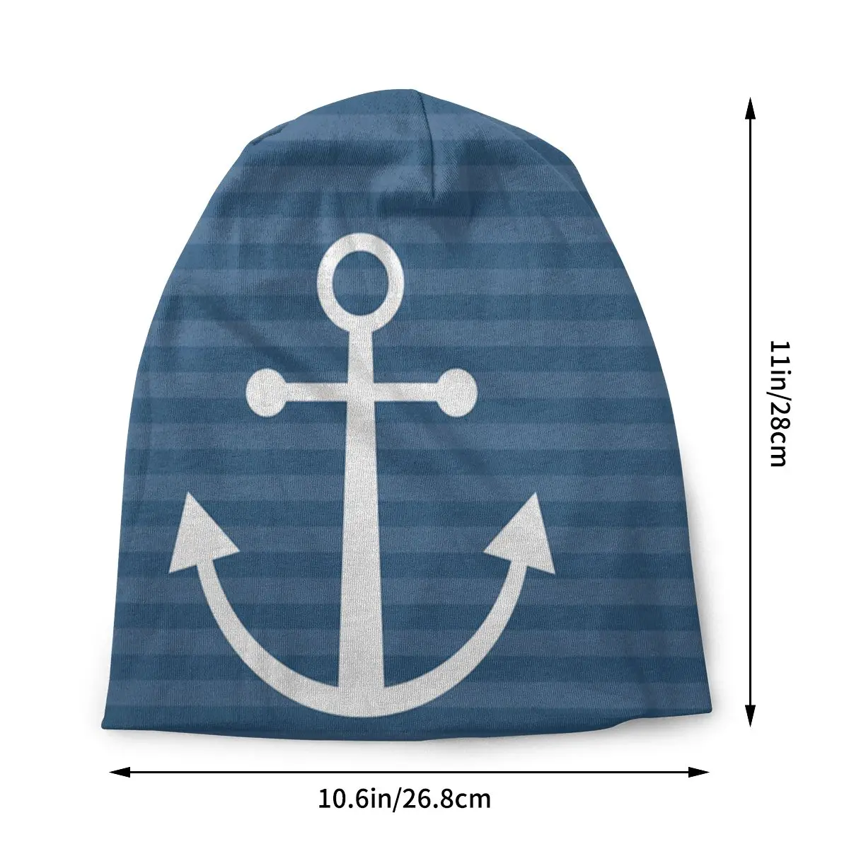 Nautical Anchor Skullies Beanies Autumn Spring Hats Harajuku Thin Bonnet Special Caps Men Women's Earmuffs