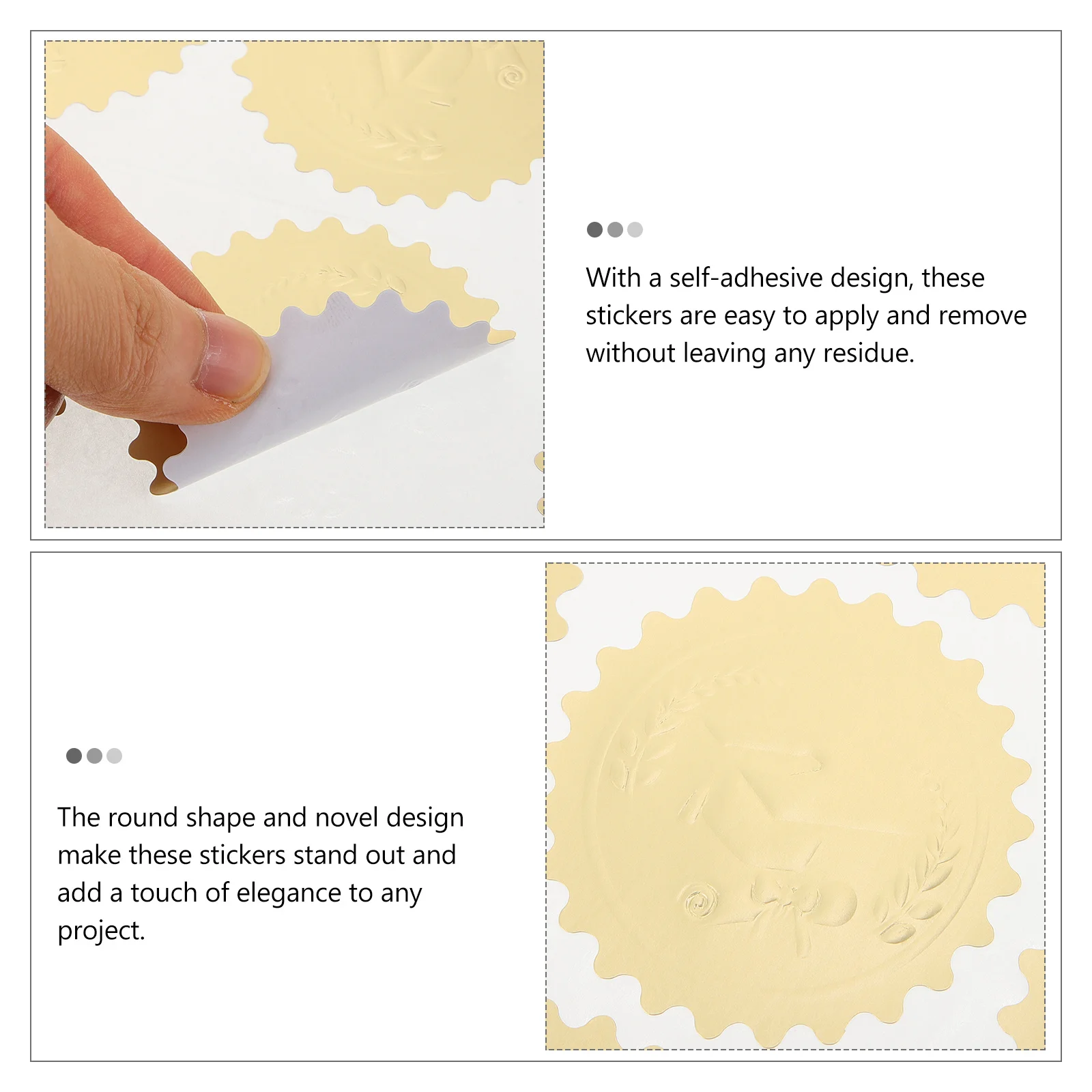 

10 Sheets Graduation Stickers Decorative Gold Foil Self Adhesive Sealing Stickers for Gift Wrap Envelope Scrapbooking Packing