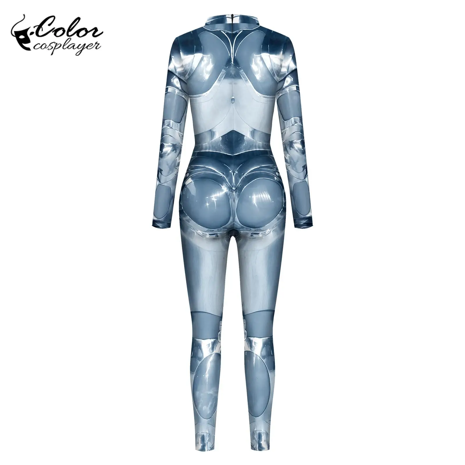 Farbe Cosplayer Film Cosplay Overall Anime Verkleidung Kostüm Halloween Party Bodysuit Langarm Catsuit Karneval Zentai