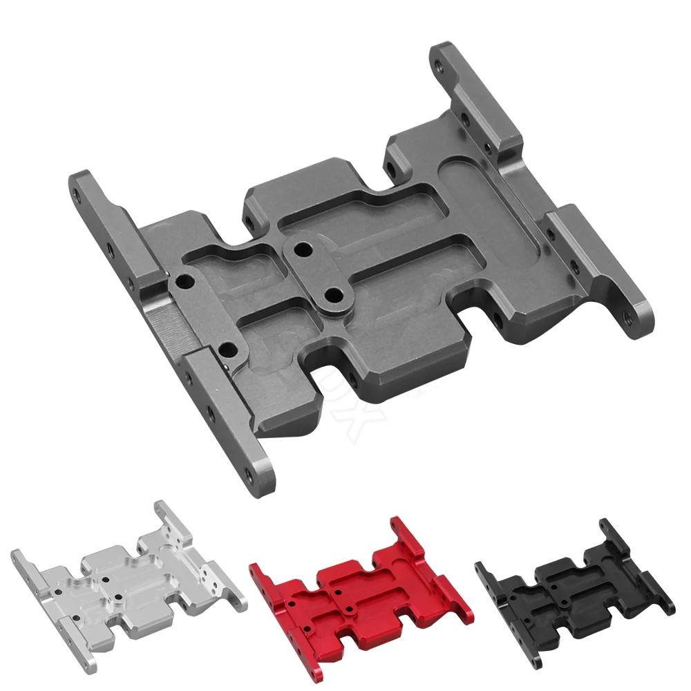 

Anodized Aluminum Skid Plate Transmission Mount for 1/10 RC Crawler SCX10 90047 90022 90028 Upgrade Parts