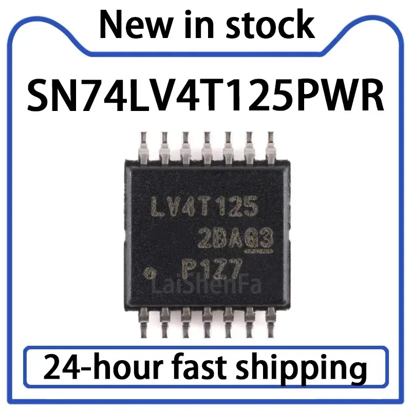 10PCS SN74LV4T125PWR Package TSSOP-14 Single Power Four-way Buffer Door Stock
