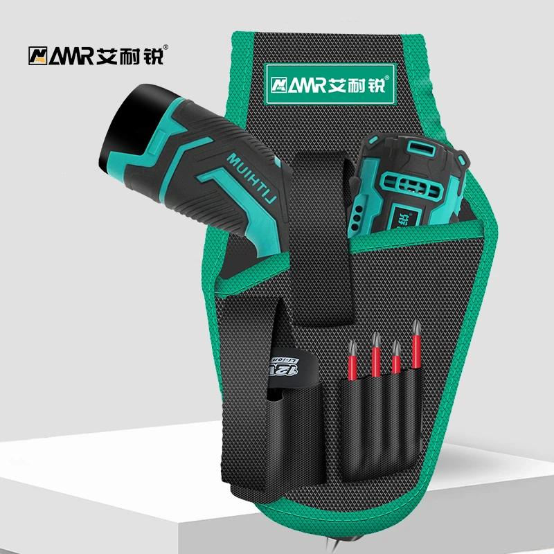 Waterproof Bag Electrician Lithium Electric Drill Storge Bag Multi-functional Waist Tool Bag Tool Belt Bag