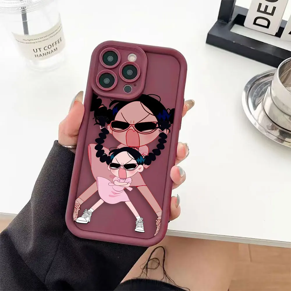 Sunglasses Little Girl Phone Case For OPPO A5 A60 A7X A9 A16 A16K A92S RENO 2 3 5 6 FIND X3 X5 R11 R11S R15 PRO LITE 4G 5G Case